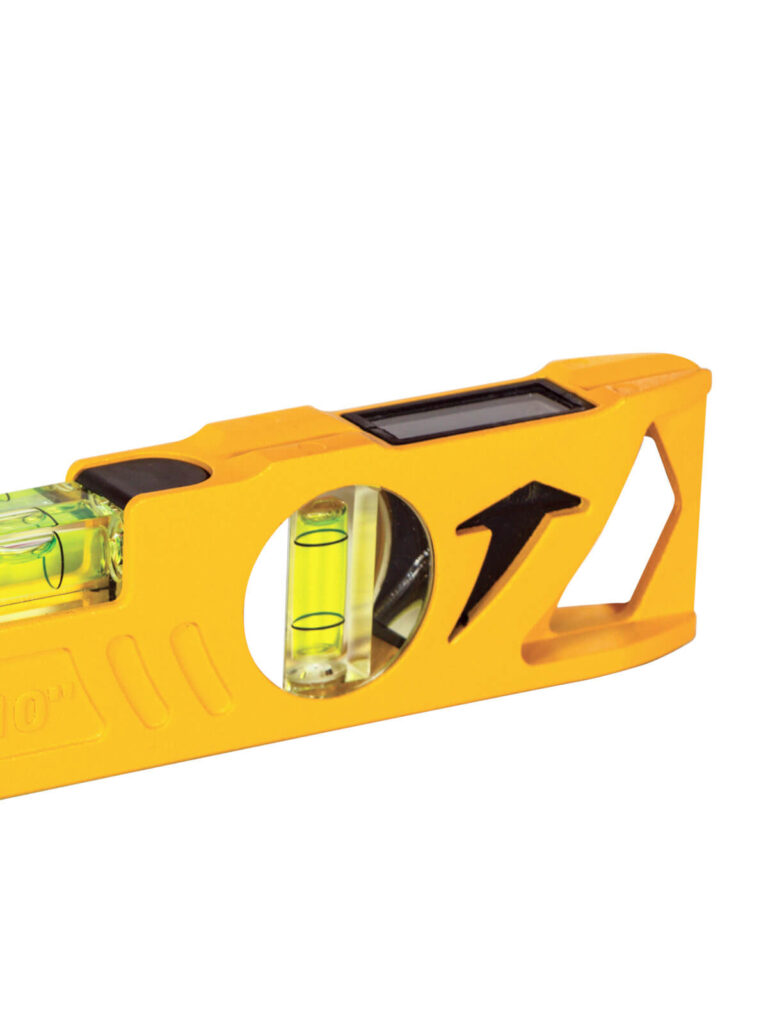 Vista a specchio della livella Cast Toolbox del Brand Corona, distribuito da Ullmann.